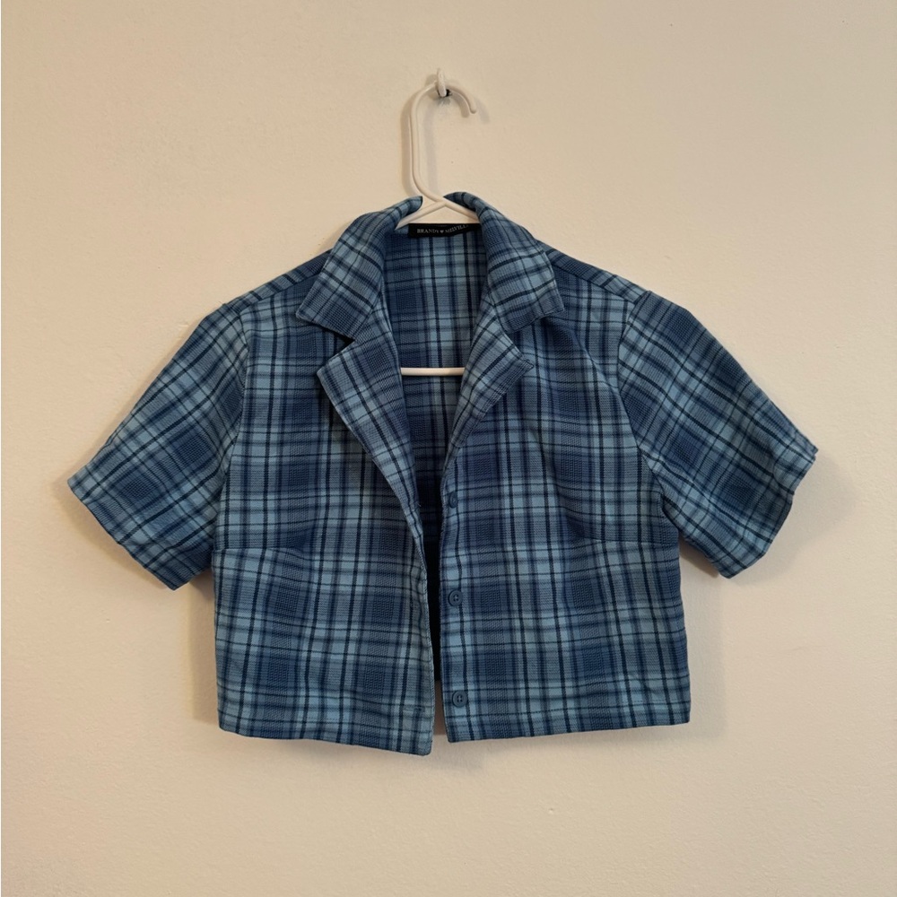 Brandi Melville blue crop top